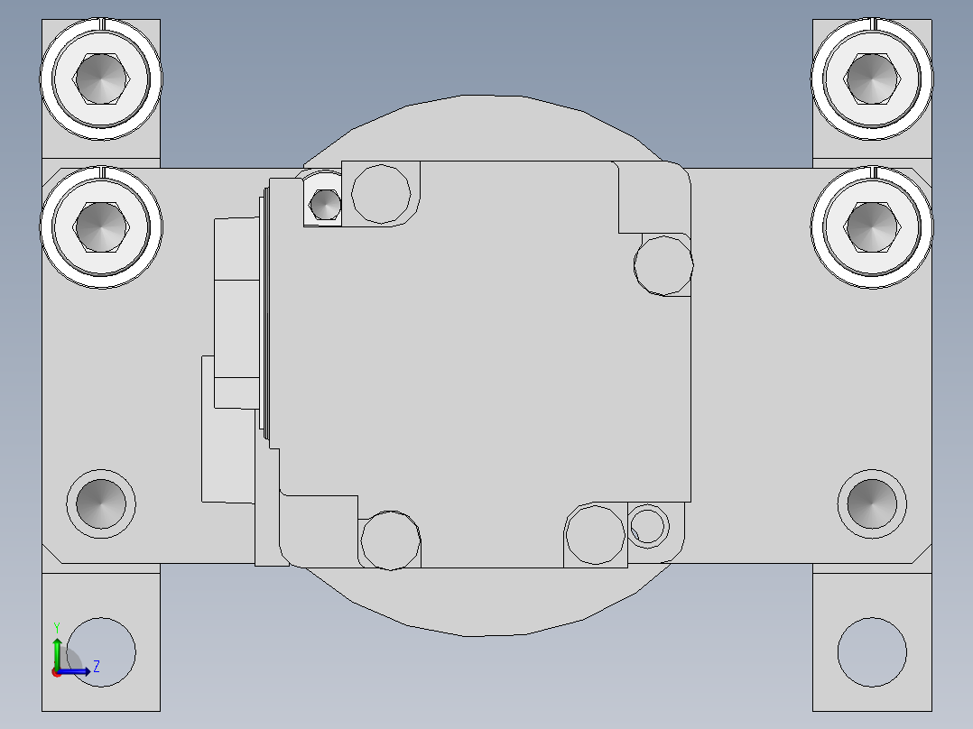 薄膜产品进给机构左视图