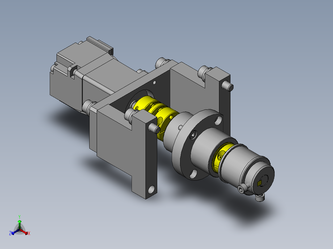 薄膜产品进给机构正等轴测图