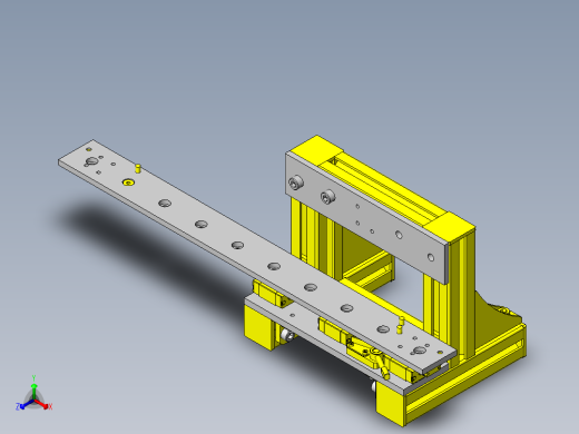 长尺寸工件的机械手冲压