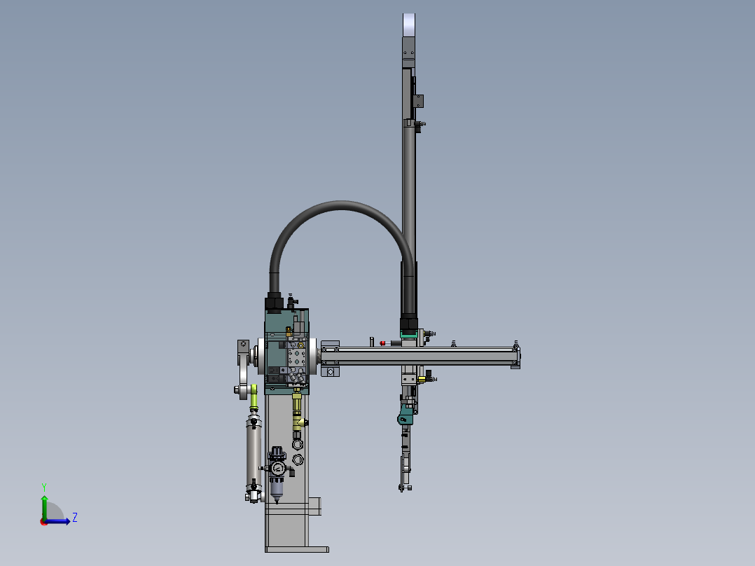 斜背式机械手ws-650左视图