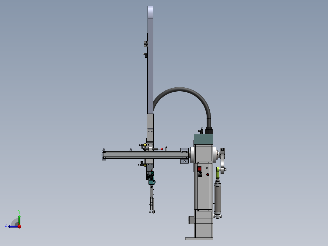 斜背式机械手ws-650右视图