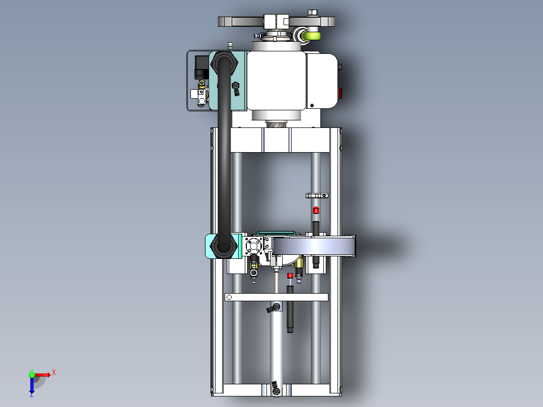 斜背式机械手ws-650俯视图