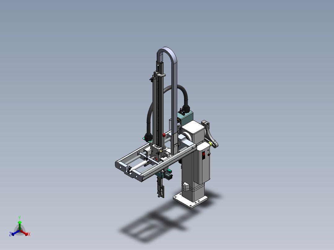 斜背式机械手ws-650正等轴测图