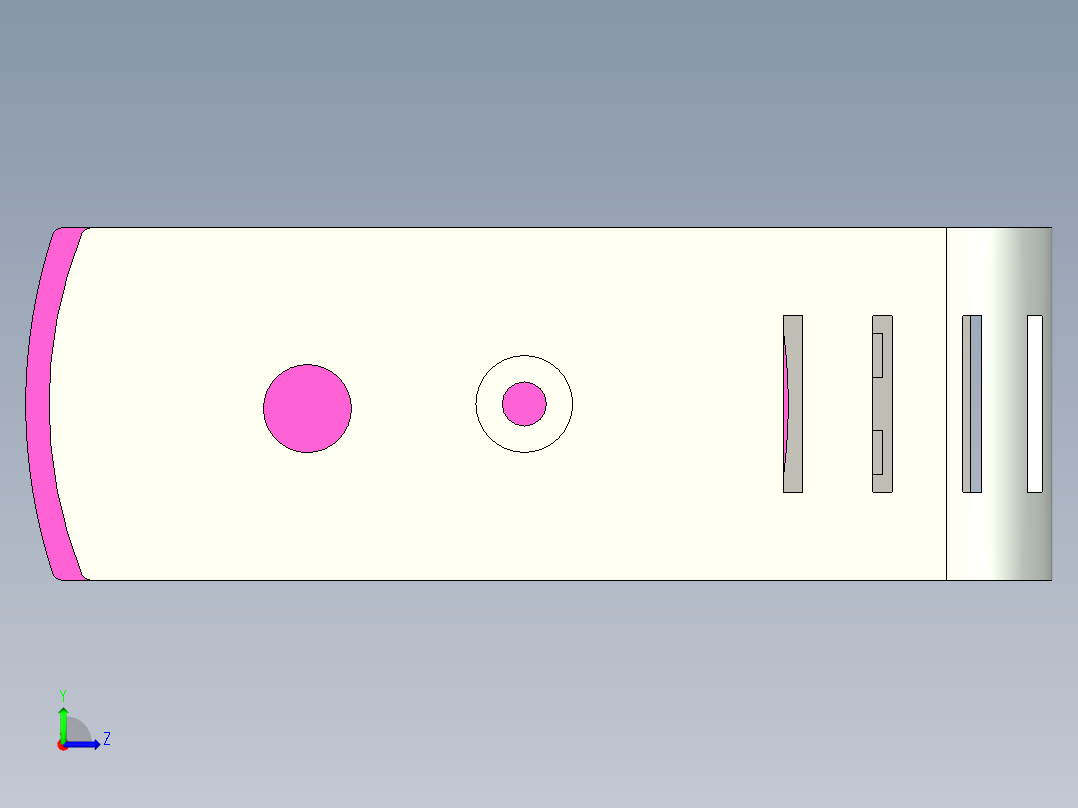 新概念U盘左视图