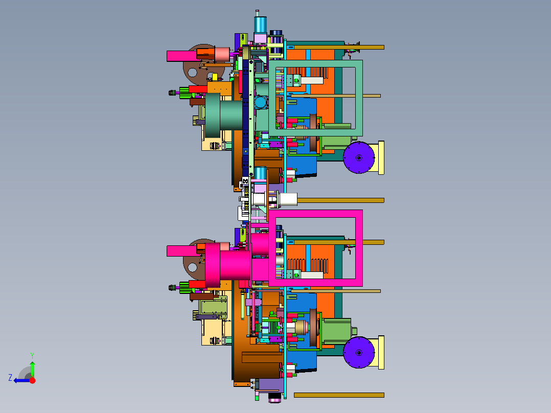锂电池电芯注液滚槽放面片产线右视图