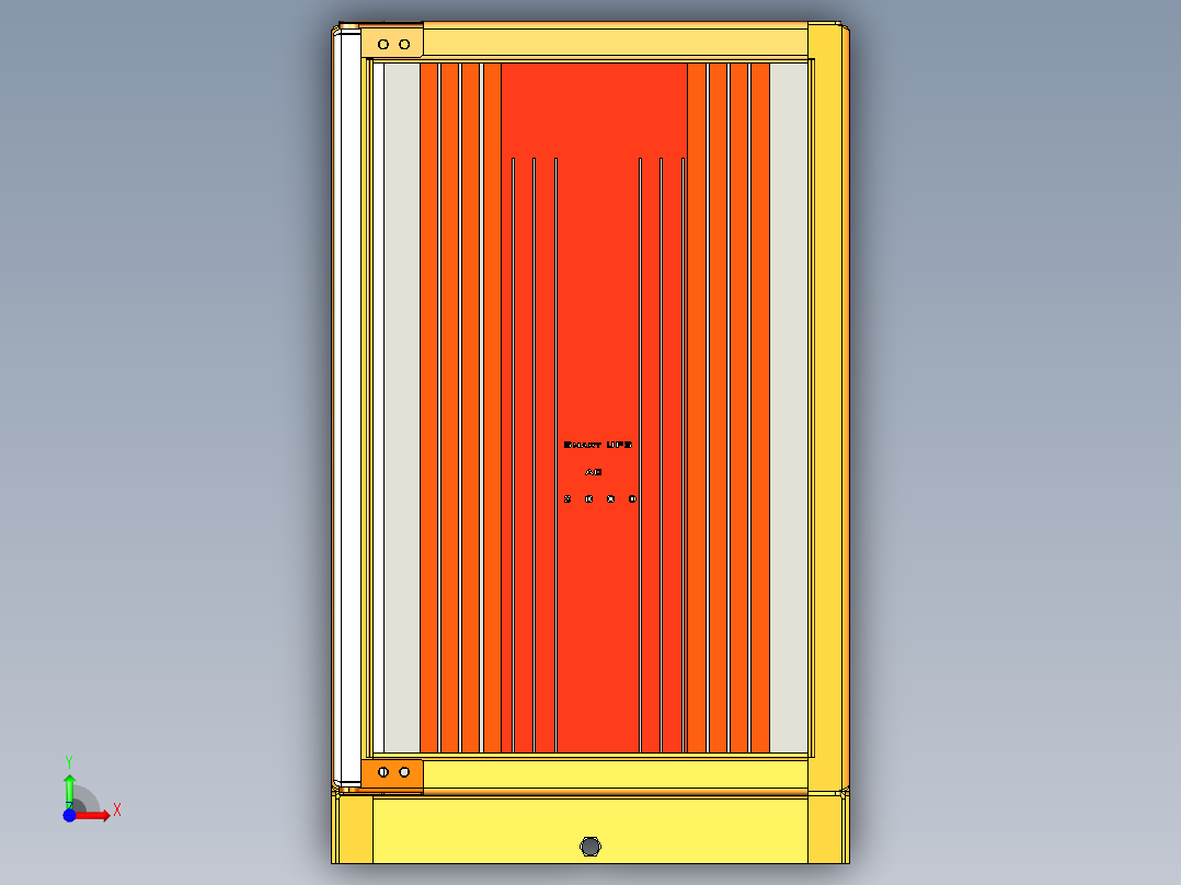 电器柜 电控柜 (124) 机械设计素材前视图