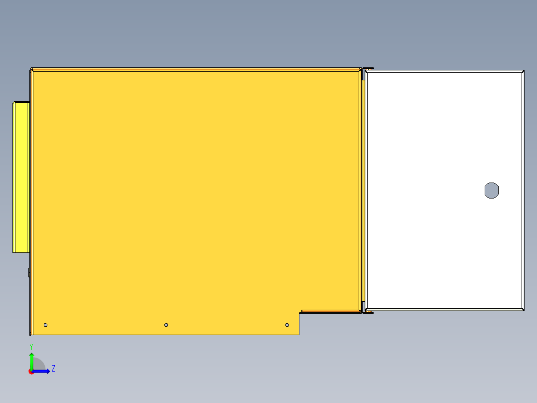 电器柜 电控柜 (124) 机械设计素材左视图