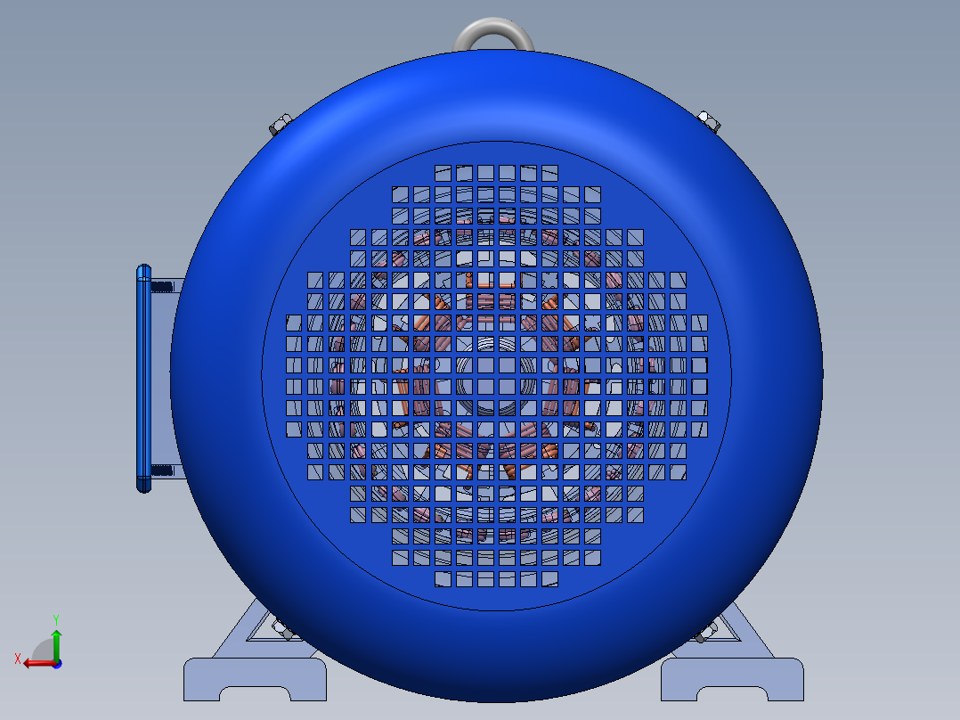 交流电动机后视图