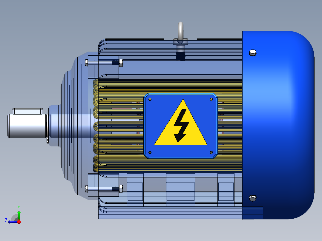 交流电动机右视图