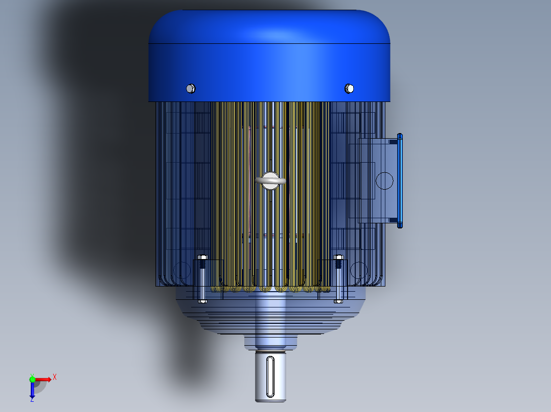 交流电动机俯视图
