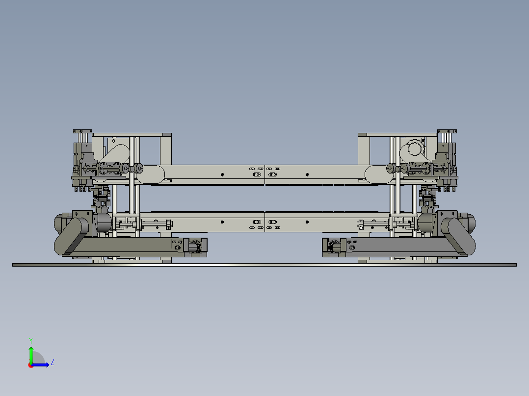 散热片涂胶机左视图