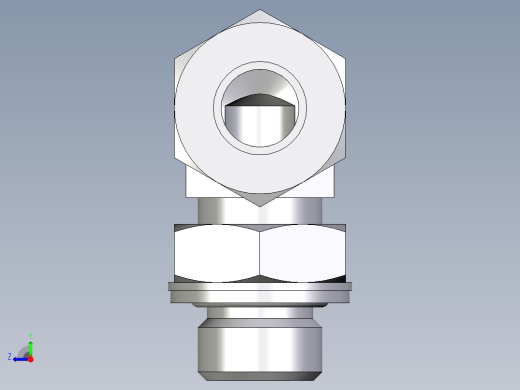 卡套式工业通用硬管接头EO_Adjustable_Locknut_elbow_WEE12LMCF右视缩略图