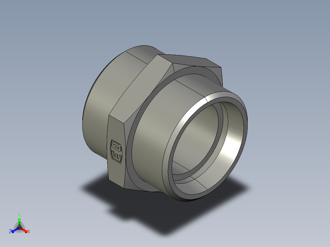 卡套式工业通用硬管接头EO Union G28LCFX主视图