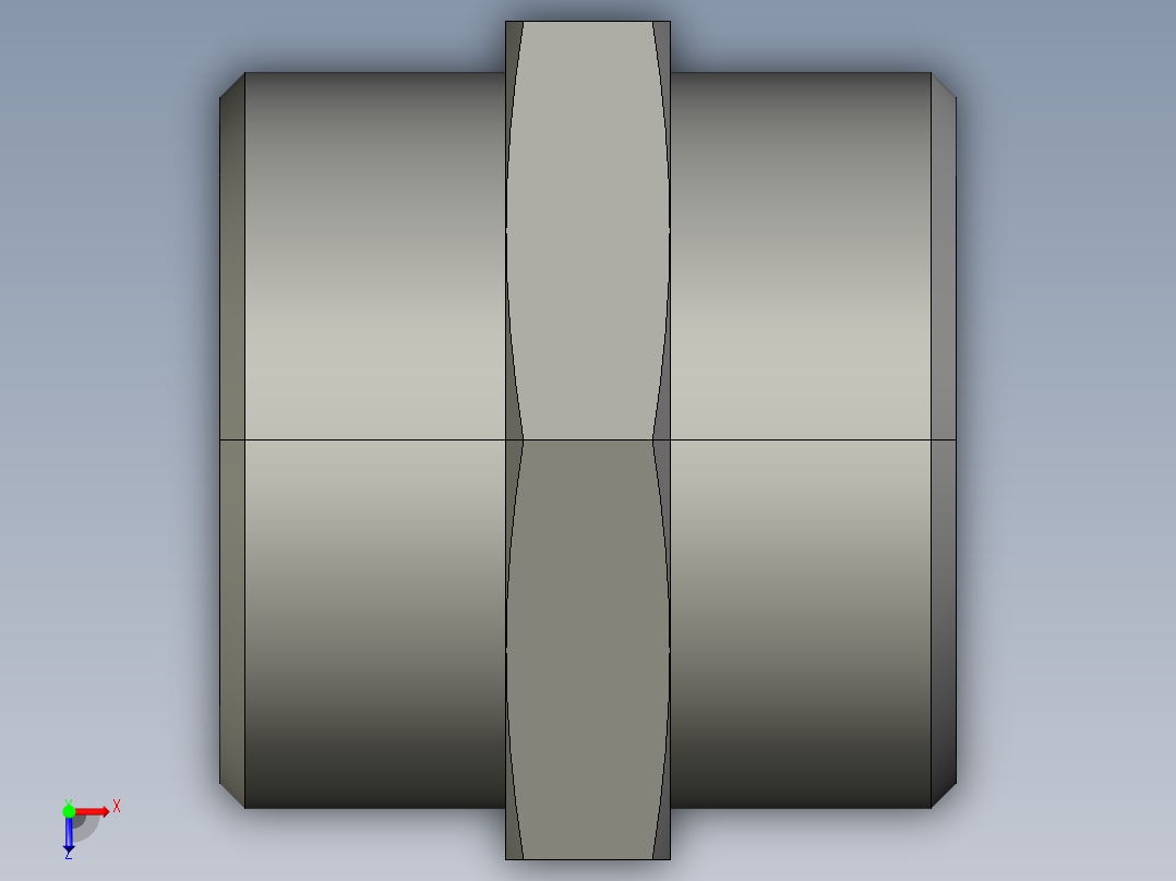 卡套式工业通用硬管接头EO Union G28LCFX俯视图