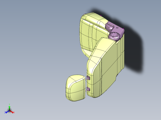 手动汽车座椅catia三维 201529==35