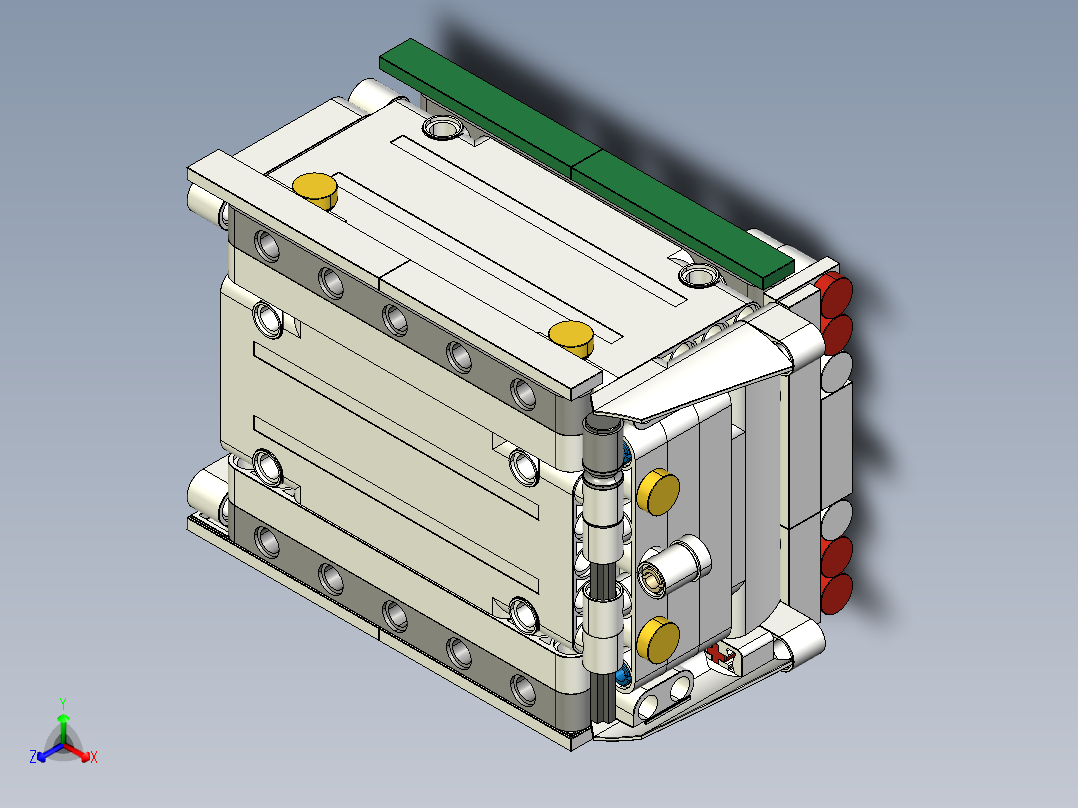 垃圾车立体拼装模型