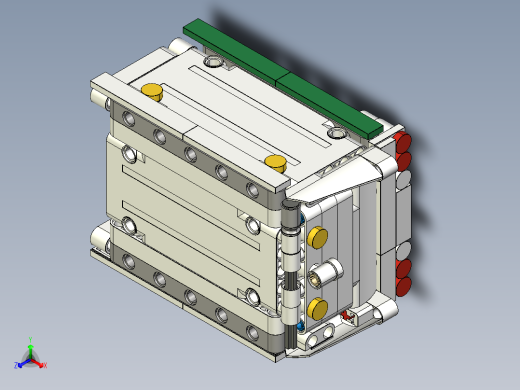 垃圾车立体拼装模型正等轴测缩略图