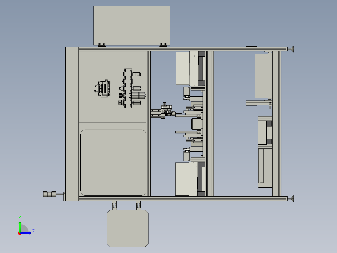 奥迪C7座椅装配设备工作台左视图