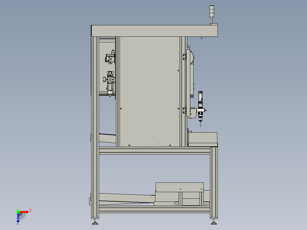 奥迪C7座椅装配设备工作台俯视图