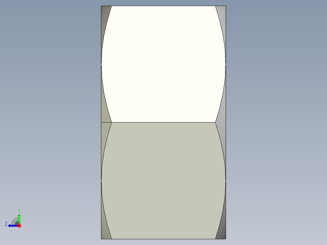 DIN 934 螺母-M60 Nut.STEP右视图