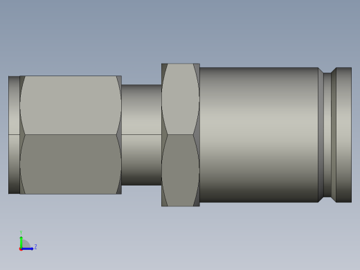 卡套式工业通用硬管接头16-8_trbu-s左视缩略图