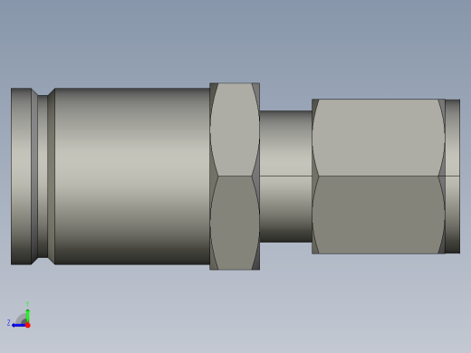 卡套式工业通用硬管接头16-8_trbu-s右视缩略图