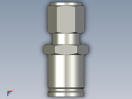 卡套式工业通用硬管接头16-8_trbu-s俯视缩略图