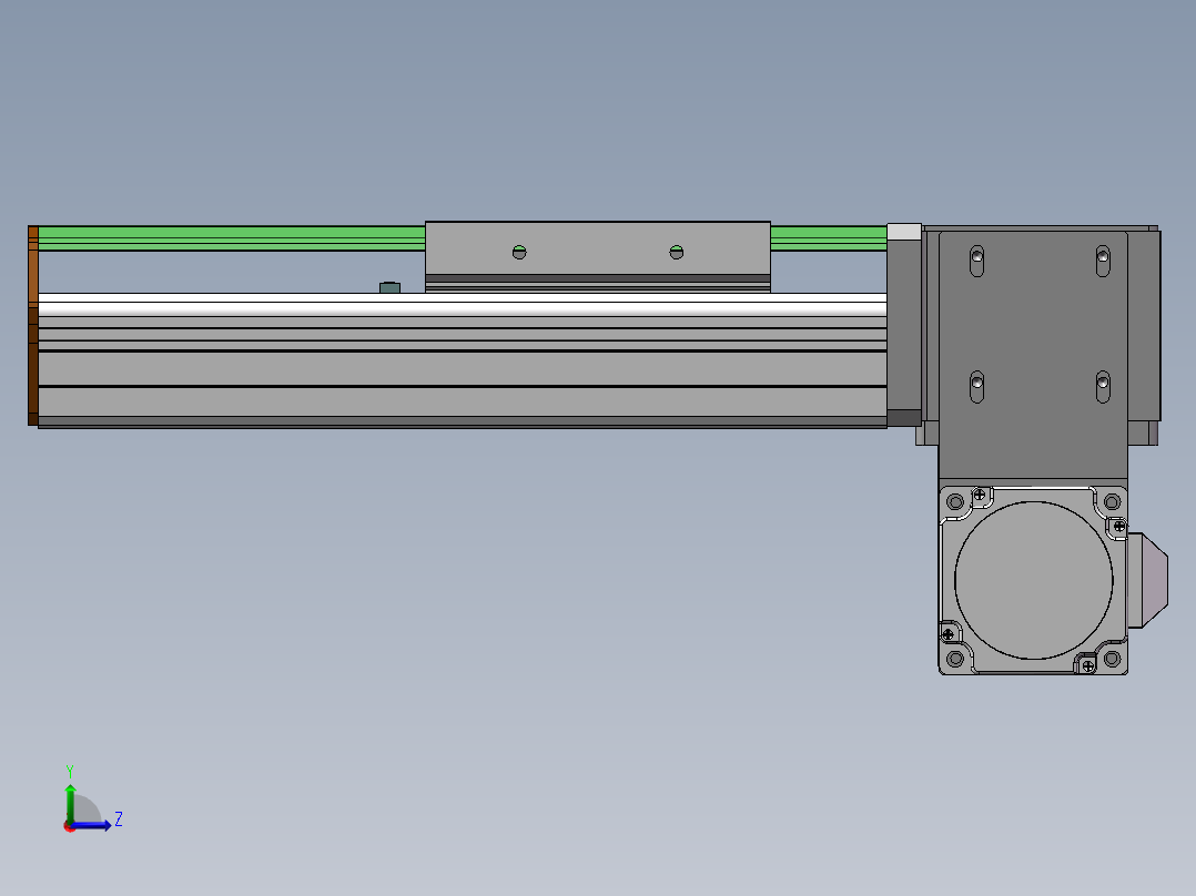 MTB同步带半封闭MTB10-RD-60左视图