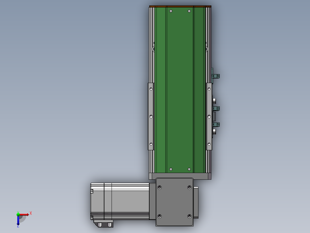 MTB同步带半封闭MTB10-RD-60俯视图