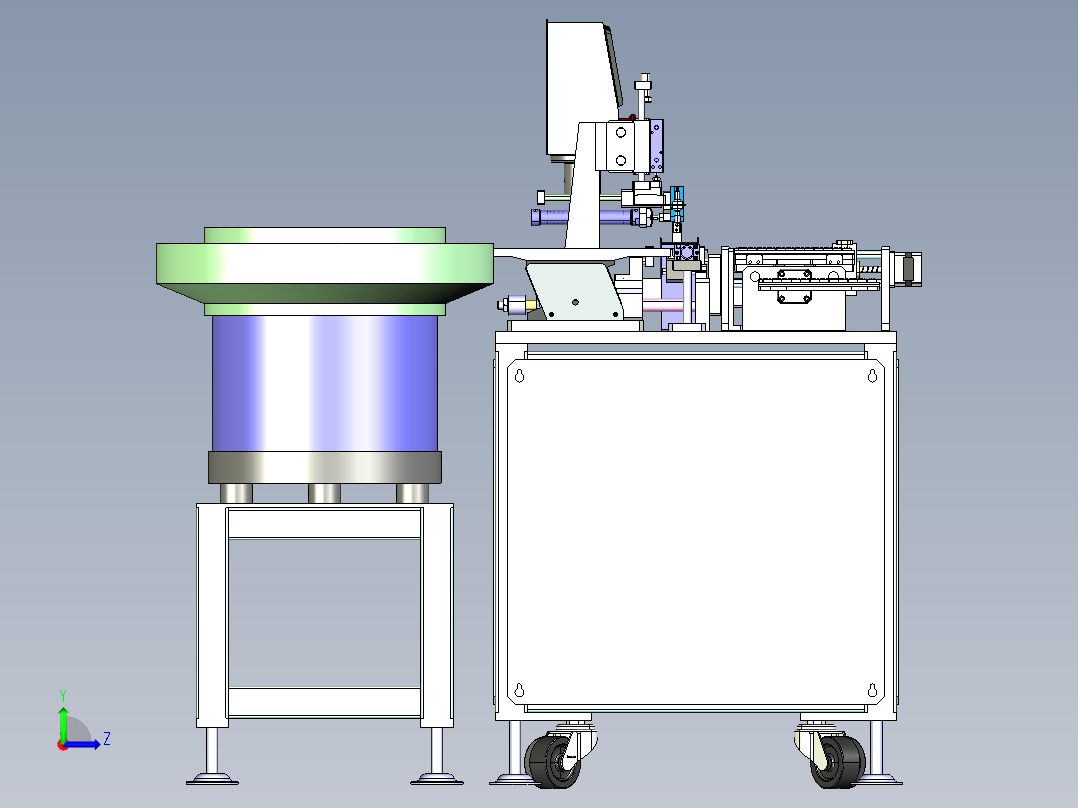 弹性薄板振动上料（自动焊接机）左视图