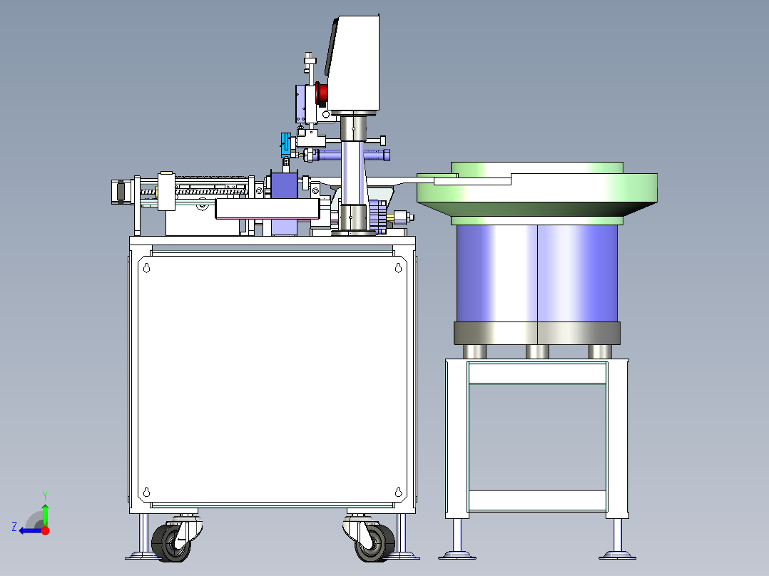弹性薄板振动上料（自动焊接机）右视图