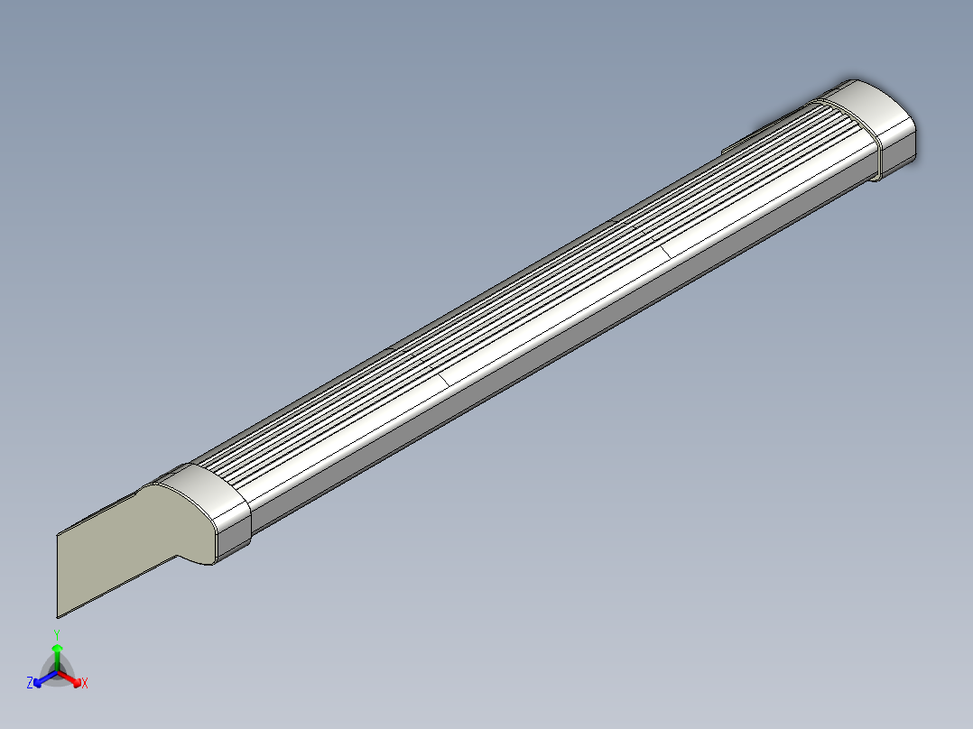 取手(鋁合金)(C)A2-3D多系列多零件图纸模型主视图