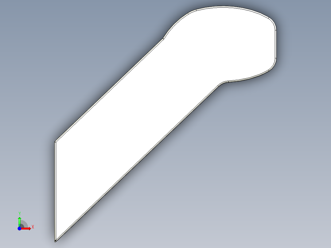 取手(鋁合金)(C)A2-3D多系列多零件图纸模型前视图