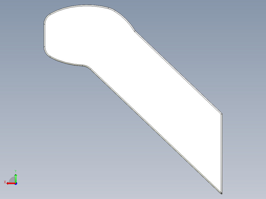 取手(鋁合金)(C)A2-3D多系列多零件图纸模型后视图