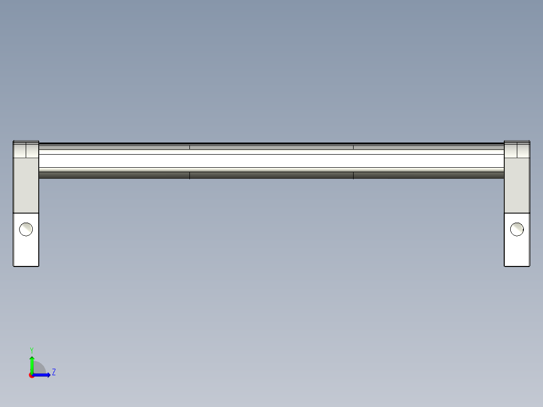 取手(鋁合金)(C)A2-3D多系列多零件图纸模型左视图