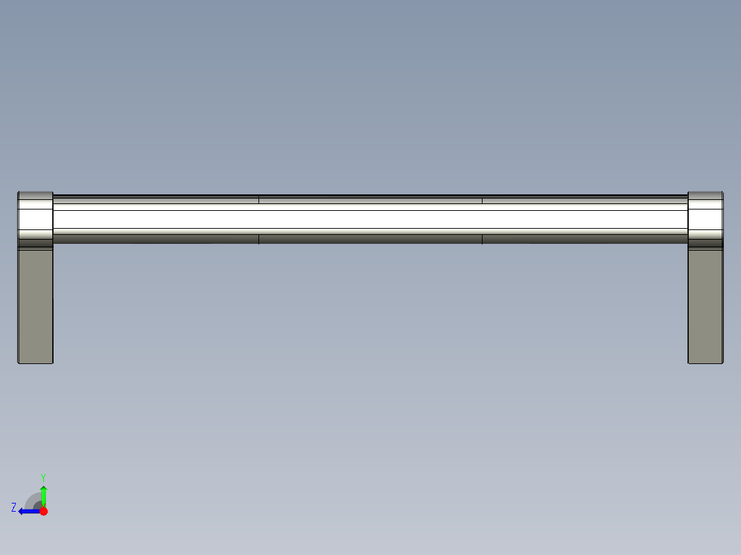 取手(鋁合金)(C)A2-3D多系列多零件图纸模型右视图