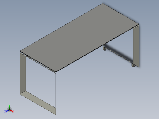 桌子、书桌正等轴测缩略图
