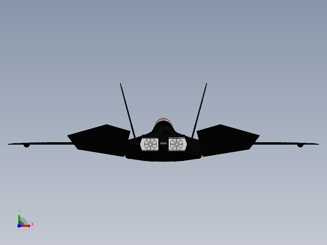 FC-17战斗机前视图