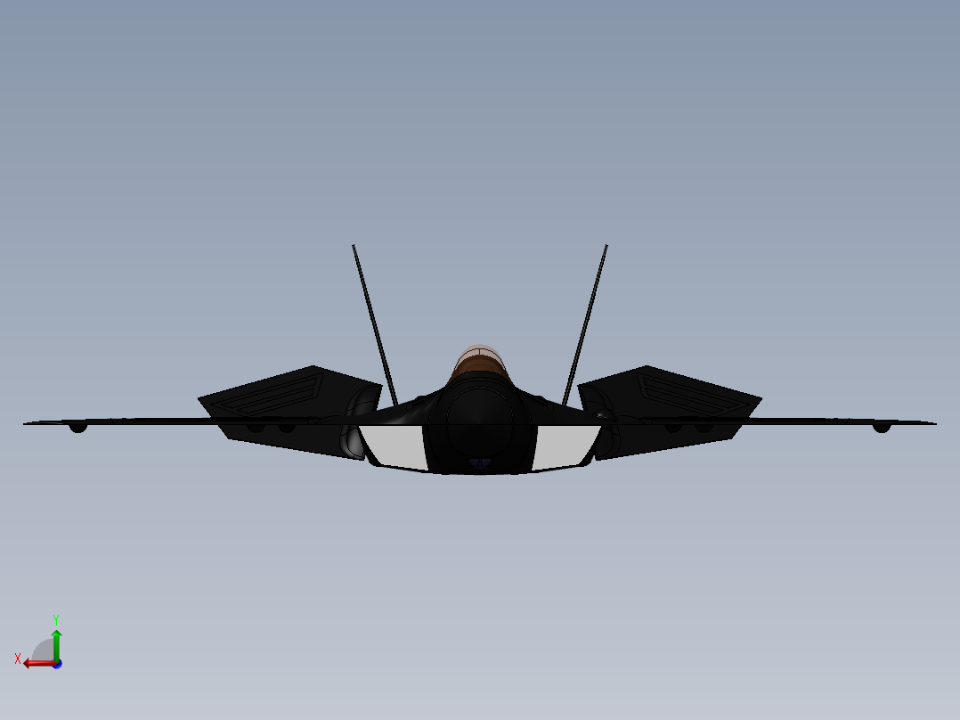 FC-17战斗机后视图