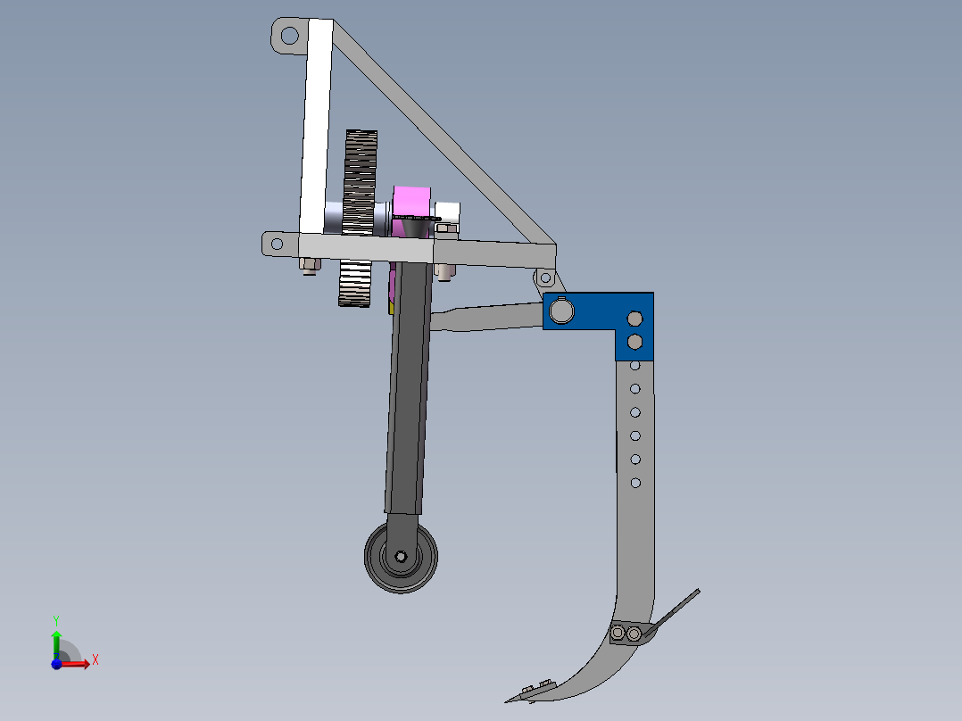 振动深松机sw17可编辑前视图