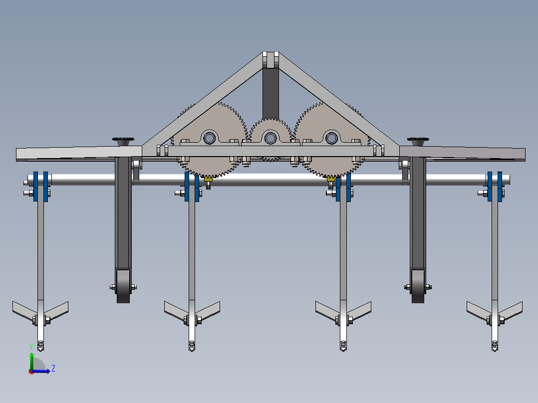 振动深松机sw17可编辑左视图