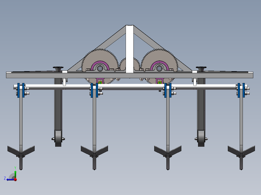 振动深松机sw17可编辑右视图