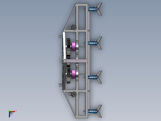 振动深松机sw17可编辑俯视缩略图