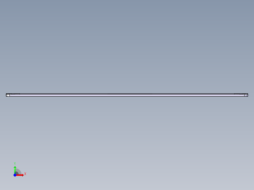 金属外壳铣内侧结构UG程序模型前视图