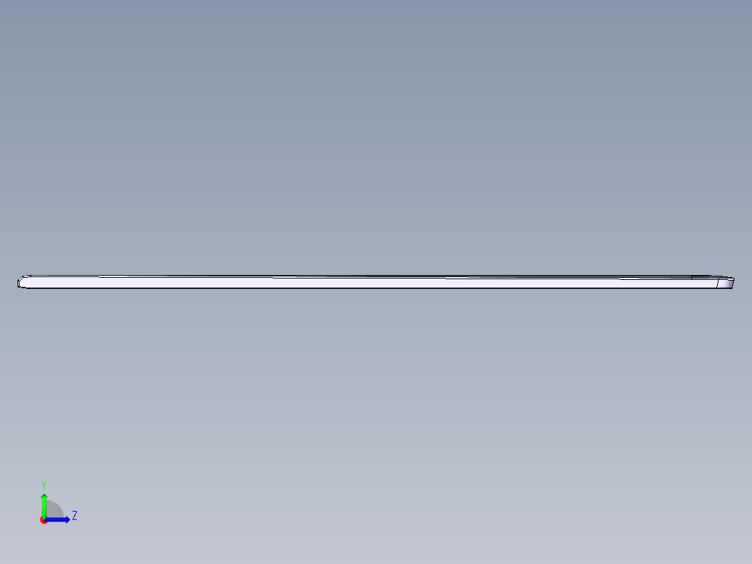金属外壳铣内侧结构UG程序模型左视图