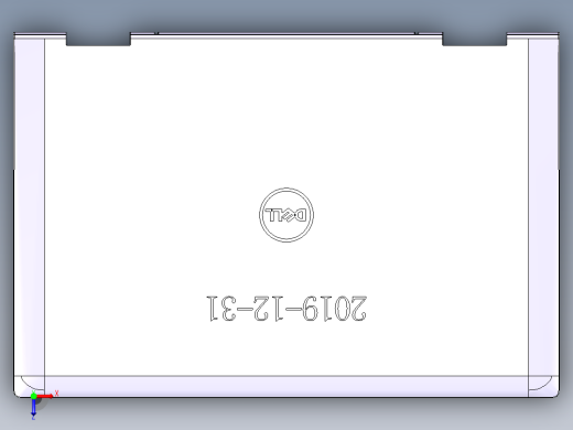 金属外壳铣内侧结构UG程序模型俯视缩略图