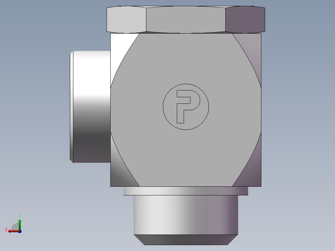 铰接式90度接头、1CI-45-42后视图