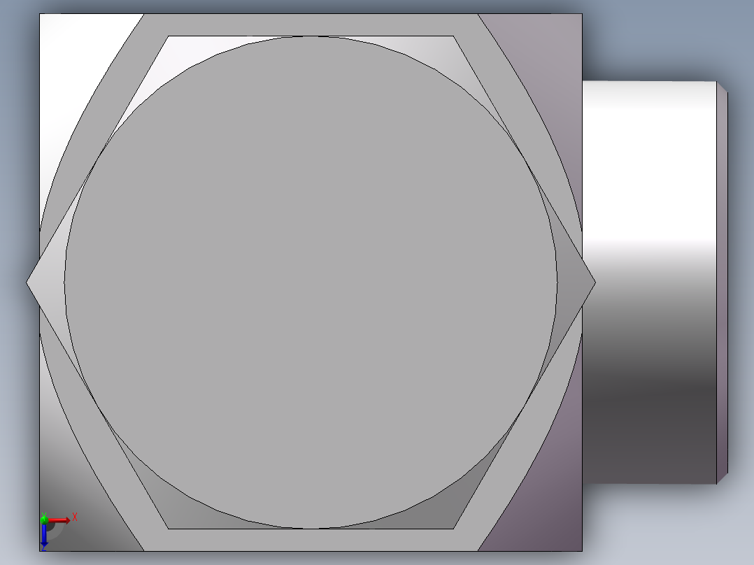 铰接式90度接头、1CI-45-42俯视图