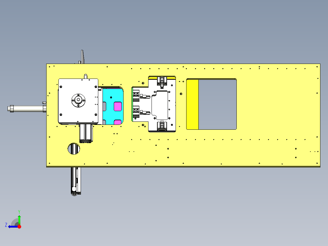 移栽输送结构右视图