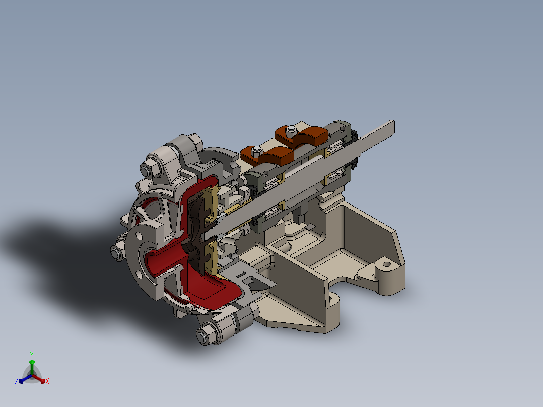 泵、水泵(52)正等轴测图